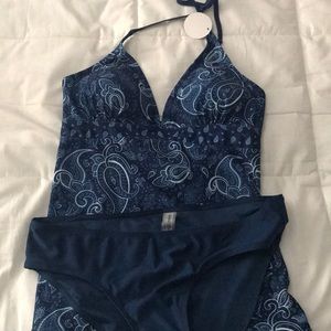 Blue bathing suit